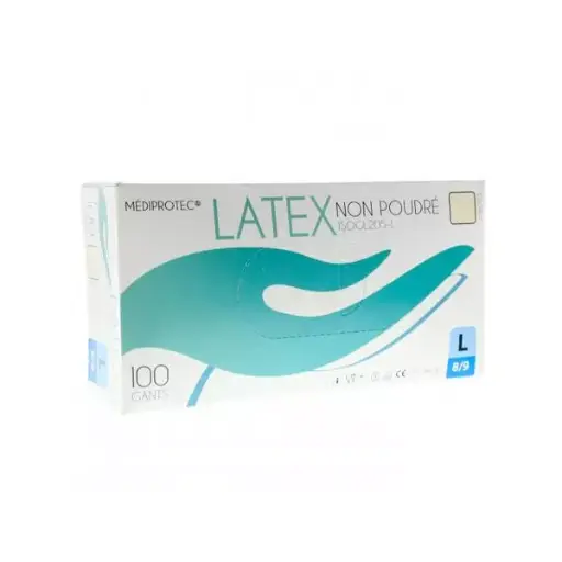 Gant latex poudré (boite de 100)