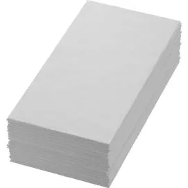[100P] Serviettes blanches Bio Dunisoft 40x40 prépliées en 8 (carton 360 pièces (6x60))