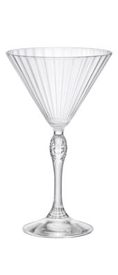 4x Verre martini cocktail 24cl America 20s - Bormioli Rocco