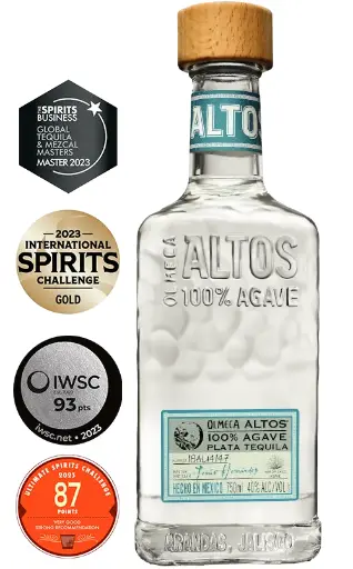 Tequila OLMECA ALTOS PLATA 70cl 38%