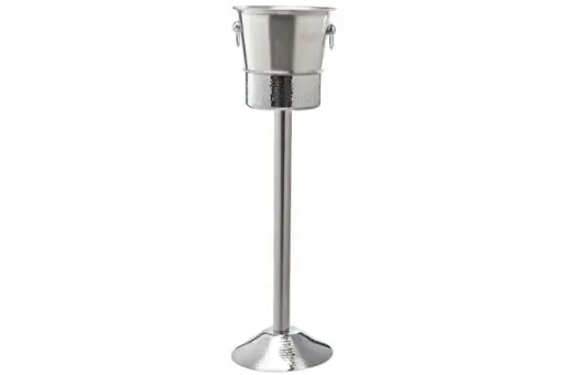 [5220976] Seau à Champagne sur pied inox